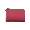 COCCINELLE ELEGANT PINK LEATHER WALLET WITH SECURE CLOSURES