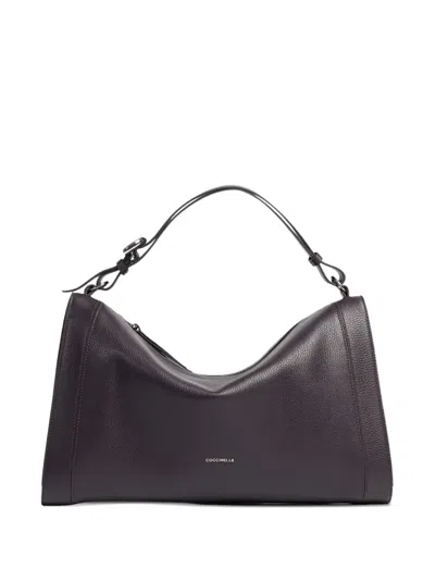 Coccinelle Elinor Zip-fastening Shoulder Bag In Purple
