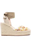 COCCINELLE EMBOSSED-LOGO ESPADRILLES