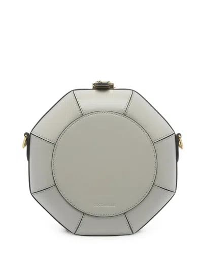 Coccinelle Eucalipto Push-lock Shoulder Bag In Gray