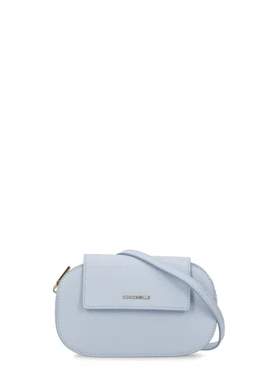 Coccinelle Faint Shoulder Bag In Light Blue