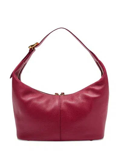 Coccinelle Fernanda Leather Shoulder Bag In Red