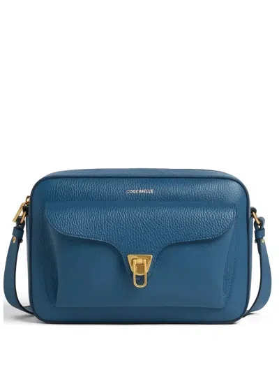 Coccinelle Flap Cross Body Bag In Blue