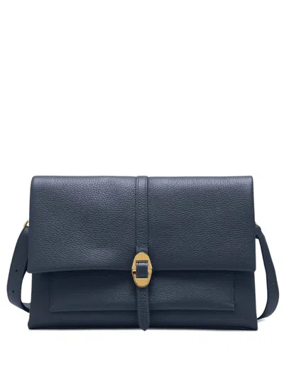 Coccinelle Flap Dorian Shoulder Bag In Blue