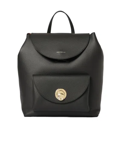 Coccinelle Logo-detail Backpack In Black