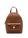 Coccinelle Flap-pocket Zip Backpack In Brown
