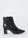 Coccinelle Nadja Leather Ankle Boots In Black