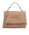Coccinelle Flip Shoulder Bag In Brown