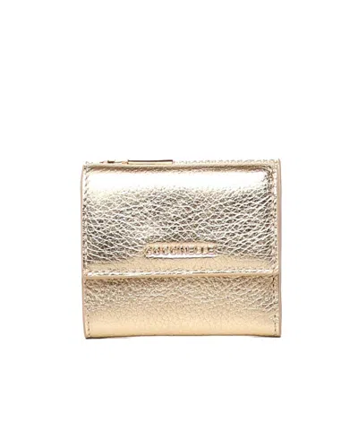 Coccinelle Flip Wallet In Golden