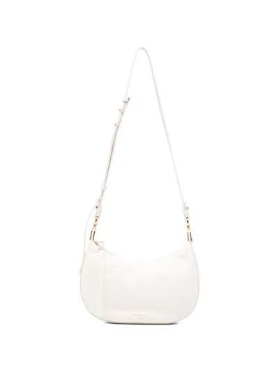 Coccinelle Fujiko Leather Shoulder Bag In White