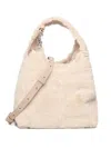 Coccinelle Fur Handle Shoulder Bag In Neutral