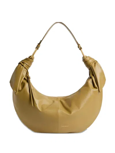 Coccinelle Furoshiki Knot-detail Large Shoulder Bag In Neutral