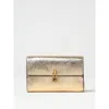 Coccinelle Gold Leather Handbag In Gold