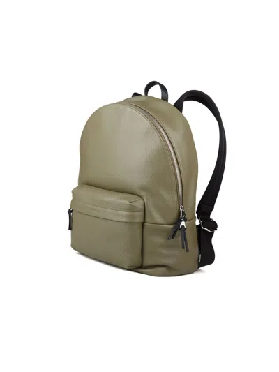 Coccinelle Grained Cowhide Backpack In Green