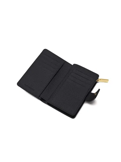 Coccinelle Grained Cowhide Wallet In Black