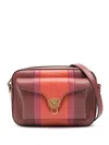 Coccinelle Grained Leather Bag With Stripes