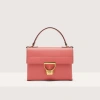 Coccinelle Grained Leather Clutch Bag Arlettis Mini In Pot