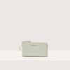 COCCINELLE GRAINED LEATHER COIN PURSE METALLIC SOFT