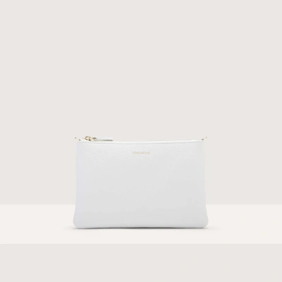 Coccinelle Grained Leather Crossbody Bag Best Crossbody Small In Brillant White