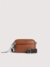 Coccinelle Grained Leather Crossbody Bag Smart To Go In Brown