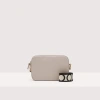 COCCINELLE GRAINED LEATHER CROSSBODY BAG TEBE