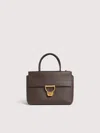 Coccinelle Grained Leather Handbag Arlettis Medium In Brown
