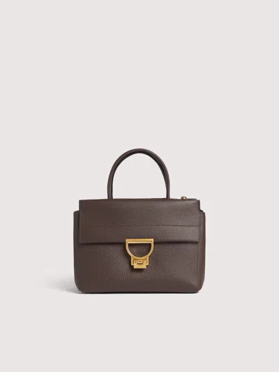 Coccinelle Grained Leather Handbag Arlettis Medium In Brown