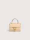 Coccinelle Grained Leather Handbag Arlettis Small In Brown