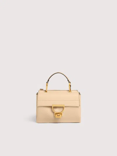 Coccinelle Grained Leather Handbag Arlettis Small In Brown