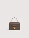 Coccinelle Grained Leather Handbag Arlettis Small In Brown