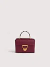 Coccinelle Grained Leather Handbag Arlettis Small In Red