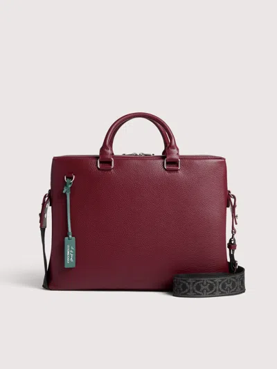 Coccinelle Grained Leather Handbag Smart To Go In Red
