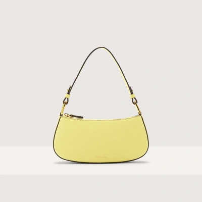 Coccinelle Grained Leather Minibag Merveille In Lime Wash