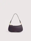 Coccinelle Grained Leather Minibag Merveille In Purple