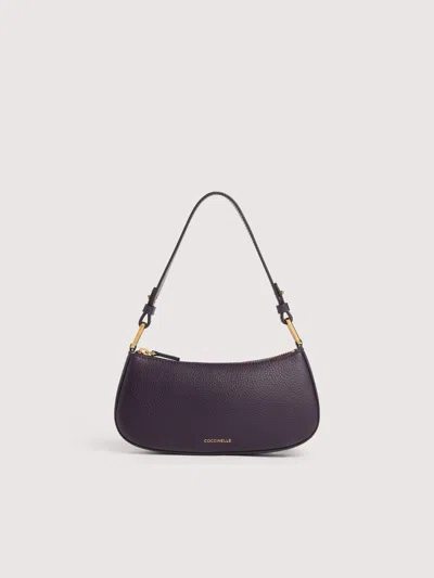 Coccinelle Grained Leather Minibag Merveille In Purple