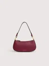 Coccinelle Grained Leather Minibag Merveille In Red