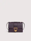 Coccinelle Grained Leather Shoulder Bag Arlettis In Purple
