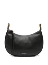 Coccinelle Grained Leather Shoulder Bag In Black