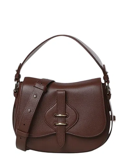 Coccinelle Grained Leather Tote Bag In Purple
