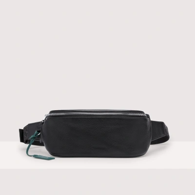 Coccinelle Grained Leather Waist Bag Smart To Go In Noir