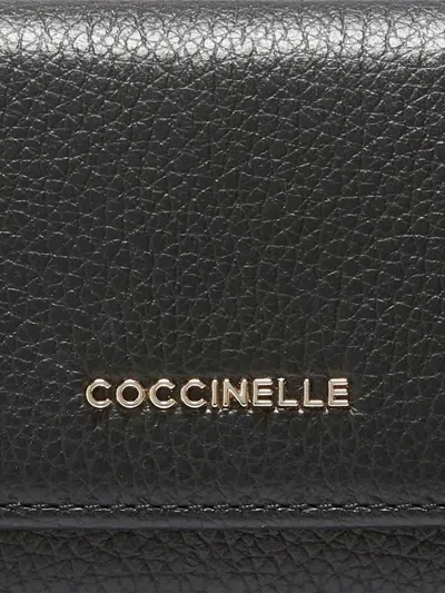 Coccinelle Grained Leather Wallet In Black