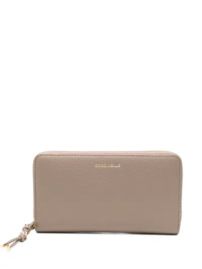 Coccinelle Grained Leather Wallet In Pattern