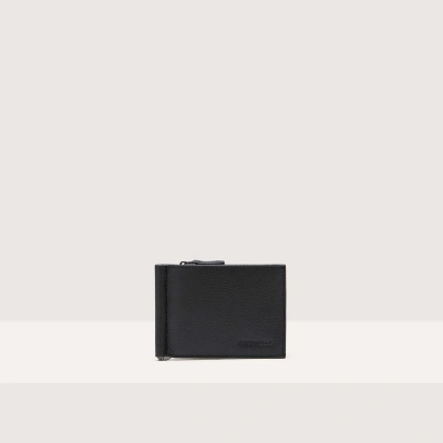 Coccinelle Grained Leather Wallet Smart To Go In Noir