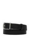 Coccinelle Grained Reversible Belt In Black