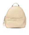 Coccinelle Grained-leather Backpack In Neutral