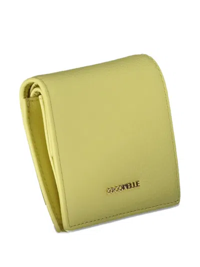 Coccinelle Grained-leather Wallet In Yellow