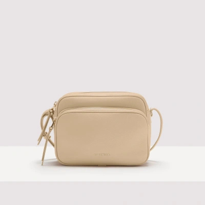 Coccinelle Grainy Leather Crossbody Bag Lea In Toasted