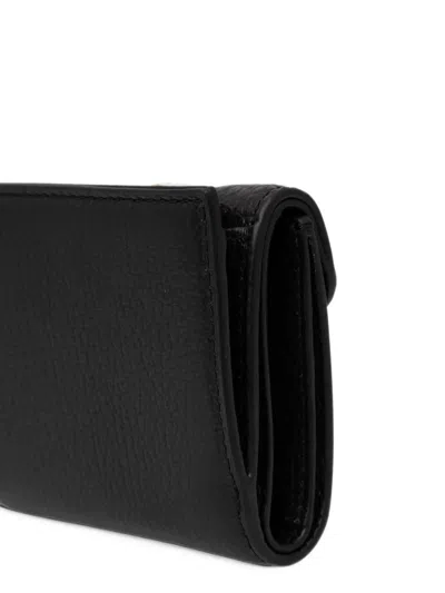 Coccinelle Grainy Leather Wallet In Black