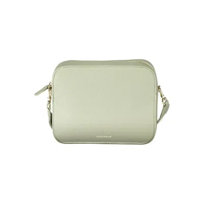 Coccinelle Green Leather Handbag In Black