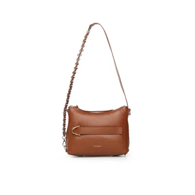 Coccinelle Gretel Puffy Nappa Bag In Brown